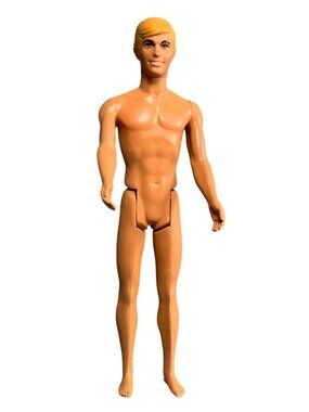 Vintage 1968 Malibu Ken Doll Mattel 12" Tall Original Blonde Hair Blue Eyes